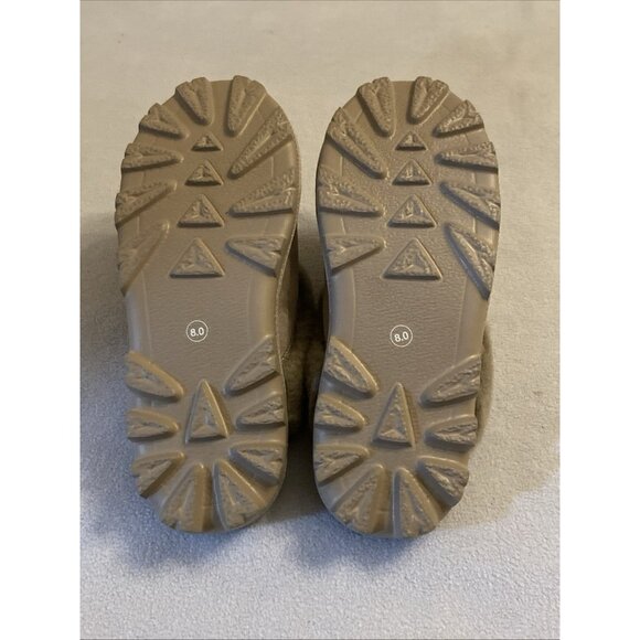 Ladies Sheepskin Suede Slippers Sz 8 Drizzle Sherpa Indoor/Outdoor - Picture 9 of 9